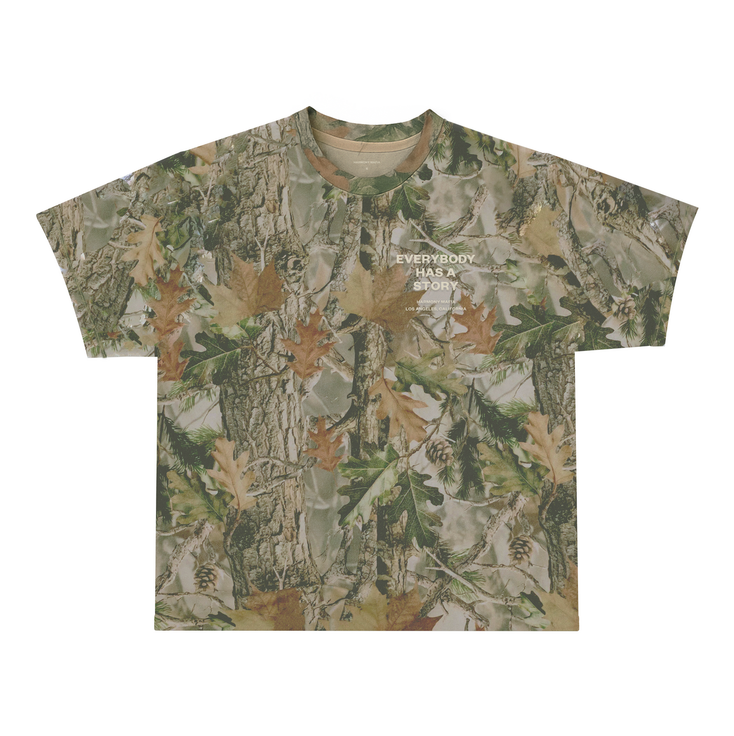 EVERYBODY HAS A STORY T-SHIRT CAMO