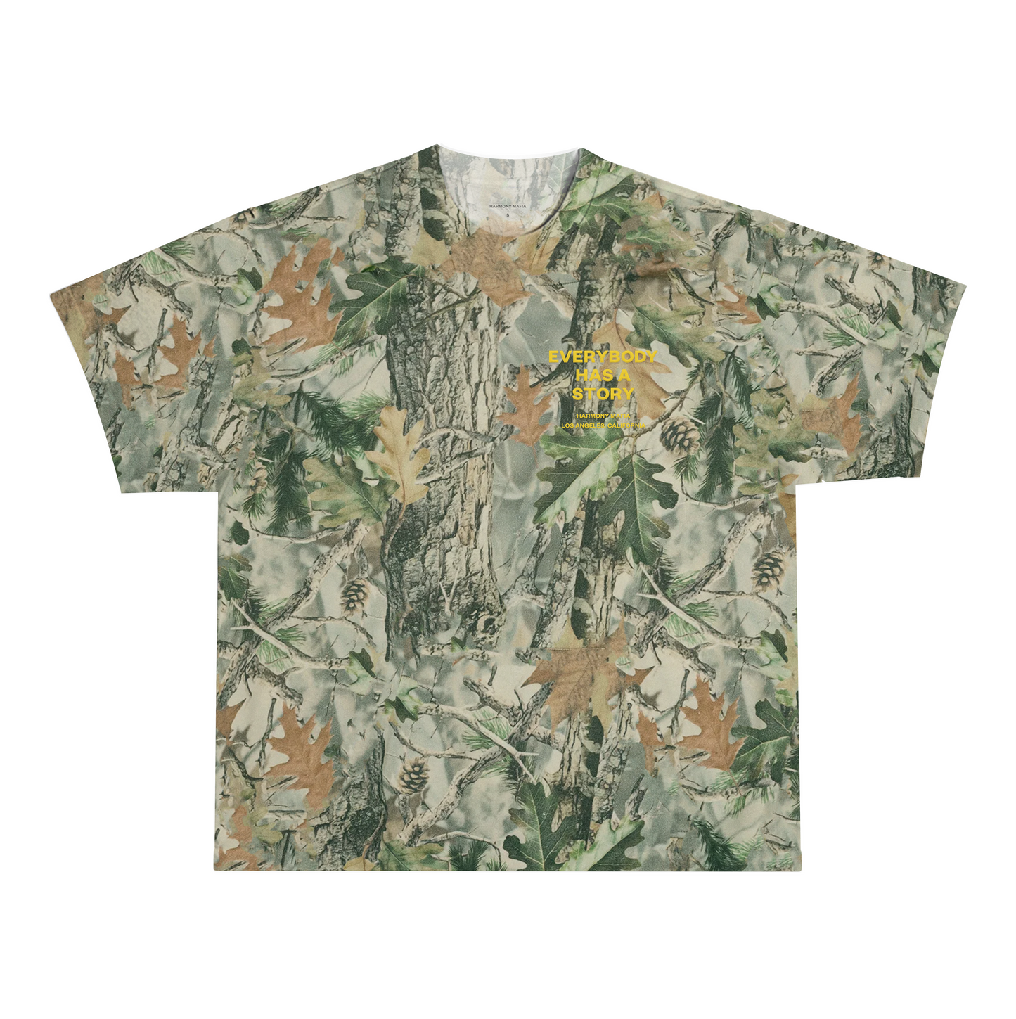EVERYBODY HAS A STORY T-SHIRT CAMO
