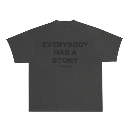 EVERYBODY HAS A STORY T-SHIRT VINTAGE BLACK